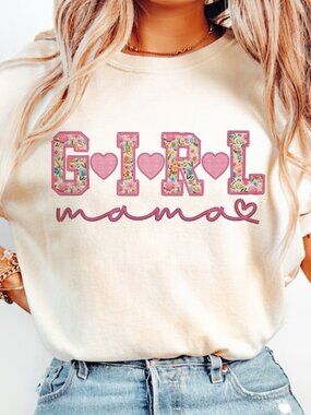 Girl Mama Floral Shirt, Mom of girl Shirt, Mother's Day Gift Shirt
